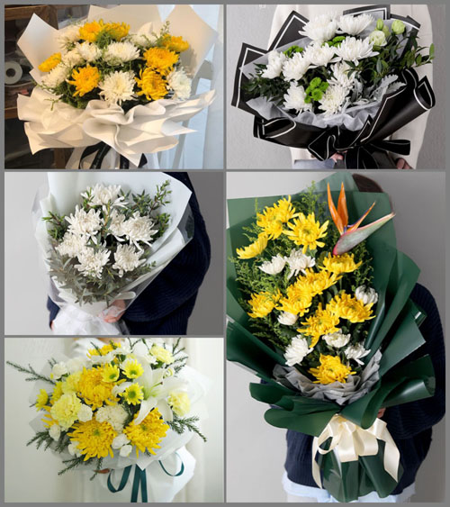 浙江省绍兴越城区灵芝镇白事花束代送